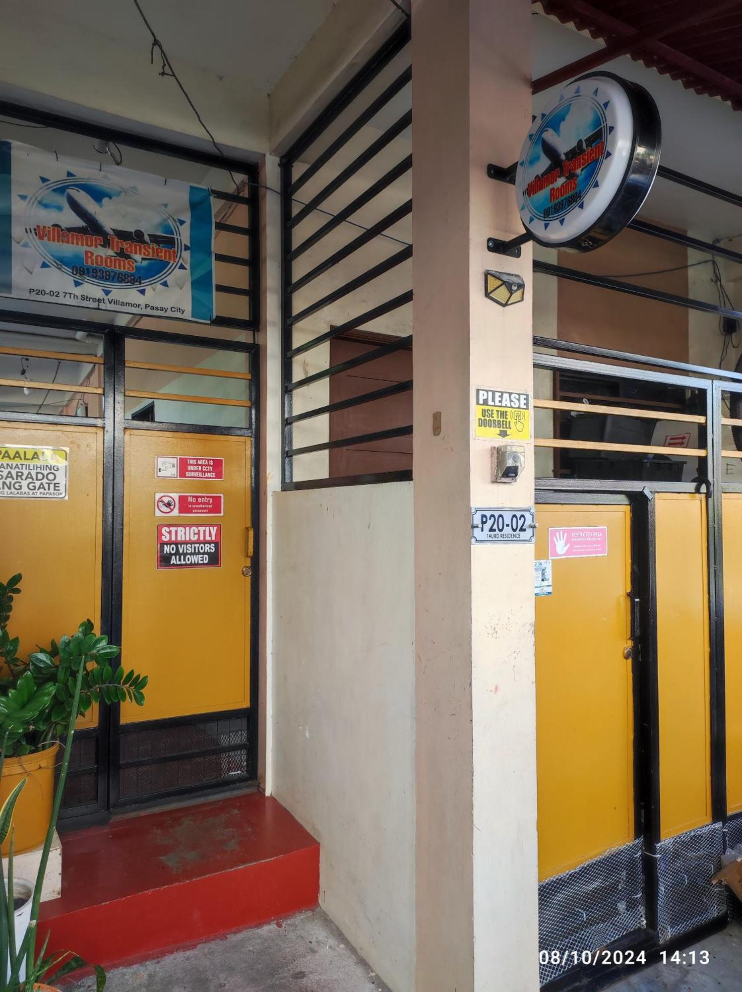 Airport Villamor Transient Rooms Manila Kültér fotó